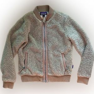 Patagonia Womens Los Gatos Bomber Jacket In Tan Size XS